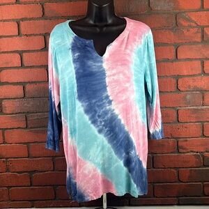 Bua/Bua Woman's Large Tie Dye Shirt‎ – Casual Trendy